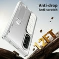 thumbnail image 4 of Rugged Phone Case for Samsung Galaxy Z Fold 3, Heavy Duty Shockproof Camera Lens Protection Hand Strap Kickstand Anti-Slip Drop Protective Case Cover for Samsung Galaxy Z Fold 3, Clear, 4 of 7