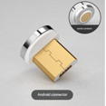 thumbnail image 1 of 540° Magnetic Charging Cable, 5A Super Fast Charger for USB-C, Micro, iPhone Devices (2PCS Magnetic head [Android] without wire), 1 of 9