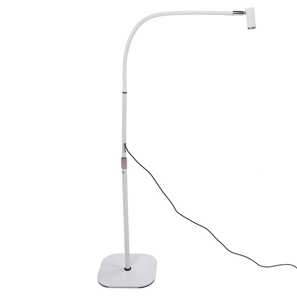 Lámpara Ajustable De Enfoque, Secador De Uñas De Piso Con Cuello De Cisne, Aleación De Aluminio, Brillo De 6W, UV Flexible Para Extensiones De Pestañas