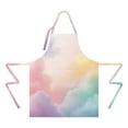 thumbnail image 2 of Dreamy Pastel Sky Apron-Garden Aprons for Women with Pockets-Cotton Linen Waterproof Kitchen Cooking Gardening Aprons Adjustable for Kitchen,Cooking,BBQ and Salon 33x27 Inch, 2 of 7