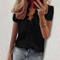 thumbnail image 2 of Cathalem Womens Short Sleeve Shirts Button Down Short Sleeve Shirts,Black XXXXL, 2 of 4