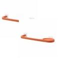 thumbnail image 1 of Oleegame 2PC Spoon And Lid Rest Wall Mounted Towel Rack Hanging Plastic Towel Bar Storage Rack Bathroom Rack Single Bar Bath Towel Rack Orange, 1 of 9