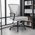 thumbnail image 2 of Homall Mid Back Office Chair Computer Ergonomic Mesh Chair Adjustable Mesh Chair with Armrest,Gray, 2 of 7