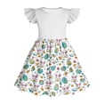 thumbnail image 6 of SELONE Dress for Girls Easter Ruffle Short Sleeve Dresses Crew Neck Midi Sundress Bunny Cute Outfits 3-14Y, 6 of 6