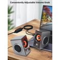 thumbnail image 4 of OROW - Altavoces para computadora, mini altavoz de computadora de 12 W con control de volumen, altav, 4 of 6