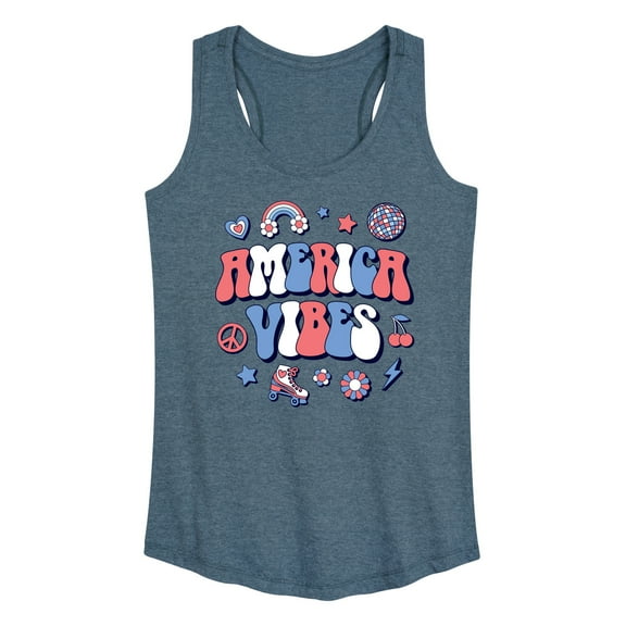 Instant Message - America Vibes - Women's Racerback Tank Top