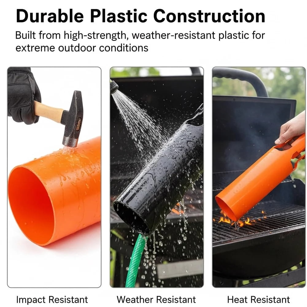 Golikin 2026 New Leaf Blower Air Booster Nozzle Attachment, Cordless Leaf Force Air Booster for 2–4 Inch Blower Tubes, Easy to Install Airflow Accelerator, Yard Cleanup Artifact (2Pcs/Black)