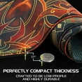 thumbnail image 4 of ENHANCE TCG Playmat - Tabletop Card Playmat with Stitched Edges, Smooth Surface, and Drawstring Travel Pouch - Compatible with MTG, YuGiOh, Pokemon, Lord of The Rings, and Other TCG and LCG - Flames, 4 of 9