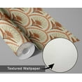 thumbnail image 5 of S4Sassy Art Deco Fan Tree Wallpaper - Beige Wall Covering, 25" x 60" Self-Adhesive Textured Vinyl Wallpaper, Walls Wrap, Easy DIY Wall Covering For Farmhouse Bedroom, Room, Cabinets, Living Spaces, 5 of 8