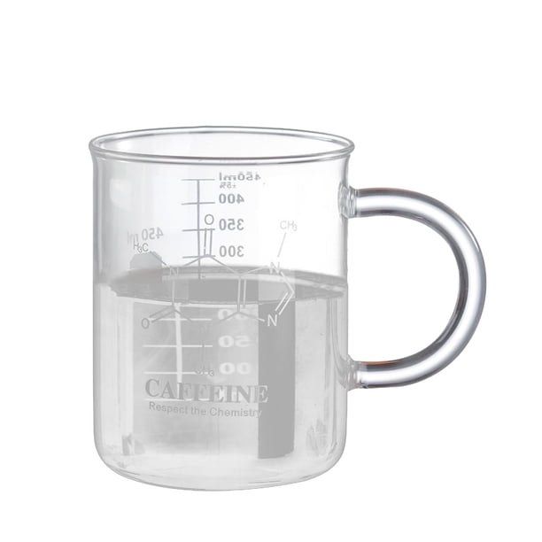 Advancent Taza elegante del cubilete del cafeína del color transparente taza de cristal durable y conveniente para respetuoso del medio ambiente Cocina y Comedor