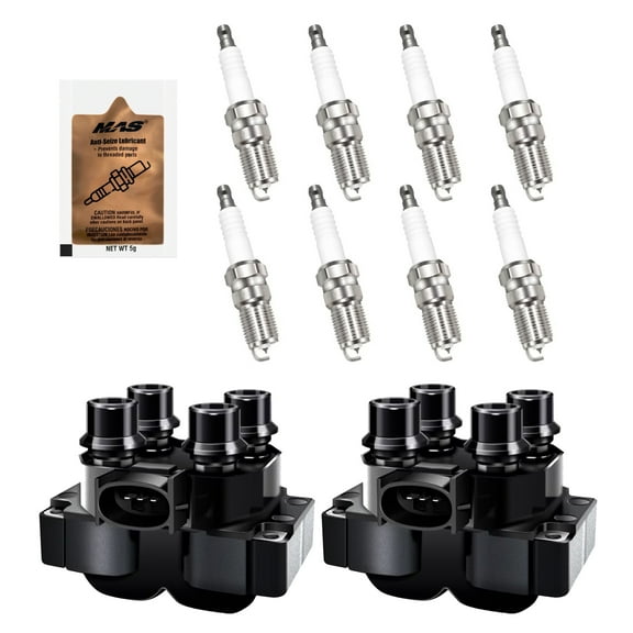 Performance Master FD487 Ignition Coils & Iridium Spark Plugs for Ford F150 4.6L   Free Anti-Seize
