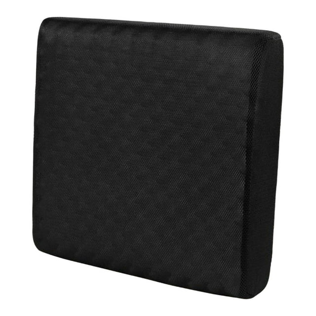 Cojín antideslizante para silla reclinable de espuma viscoelástica con forma de caja de huevos, ideal para el hogar. Negro