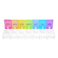 thumbnail image 3 of Organizador de píldoras semanal 7 días Botón de presión Tablet Pastillero Caja Contenedor Likrtyny  cuidado belleza, 3 of 6