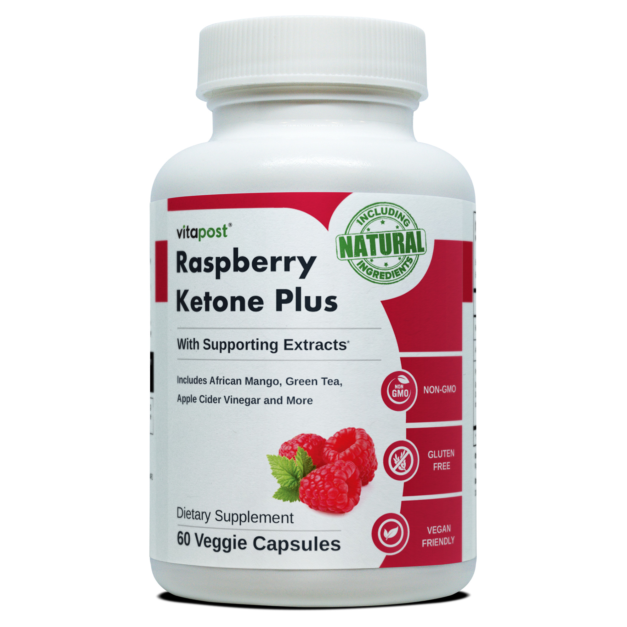 VitaPost Raspberry Ketone Plus with Apple Cider Vinegar & African Mango