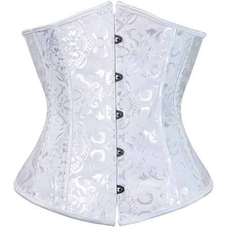 

QWZNDZGR Women s 9427 Lace Up Boned Underbust Waist Trainer Corset