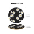 thumbnail image 5 of Xecao Daisies Flowers for MDF Cork Coaster 4 Pcs,Drink Coasters,Suit for House Warming Gifts New Home ,Coffee Table Decor-Round Shape, 5 of 7