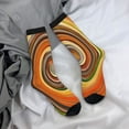 thumbnail image 5 of Xecao Colorful Swirl Pattern Sport Socks for Women and Men Crew Socks Sporty Calf Socks Casual Socks, 5 of 6