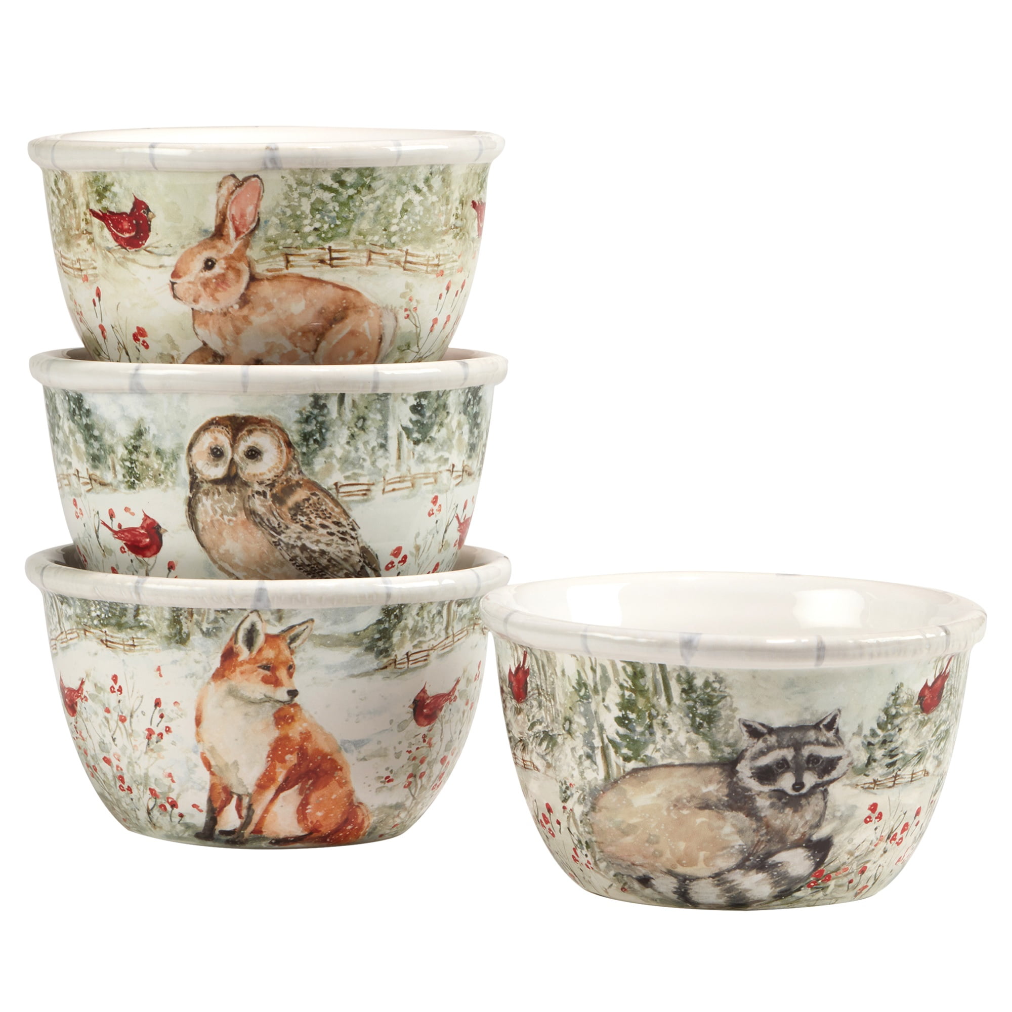Certified International Winter Forest Animals Dinnerware - Thumbnail 3