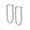 U-Shape Hoops-23MM, variant on LeCalla 925 Sterling Silver 14K Rose Gold Plated Double Hoop Stud Earrings for Women and Teen 33MM