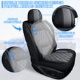 thumbnail image 3 of HQBQBUG Seat Covers for Cars Fit for Toyota Camry 2002-2025 2026 Full Set 5 Seats Waterproof Seat Covers,Premium Leather Car Seat Protector(Black Grey,5 Seats), 3 of 9