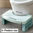 thumbnail image 5 of Portable Squat Toilet Potty Stool Foldable 7" Plastic Step Stool for Adults,Green, 5 of 7