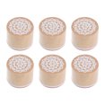 thumbnail image 1 of 6pcs Retro Wooden Round Seals Decorative Scrapbook Stamps (Random Style), 1 of 8