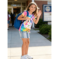 thumbnail image 3 of Lanbubble Girls Graphic T-Shirt Tie Dye Kids Short Sleeve Tee Shirt Tie Front Tops 7-12 Years, 3 of 7