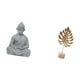 thumbnail image 5 of Estatua De Hoja De Buda Mono, Figura De Metal De Sun Wukong, Escultura Budista En Miniatura Coleccionable, Adorno Nórdico Abstracto, Artesanías Creativas, 5 of 8
