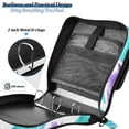 thumbnail image 4 of FORMRS Zipper Binder with Shoulder Strap 2-inch Ring 500 Sheet Capacity File Bag, Green Drawing, 4 of 5