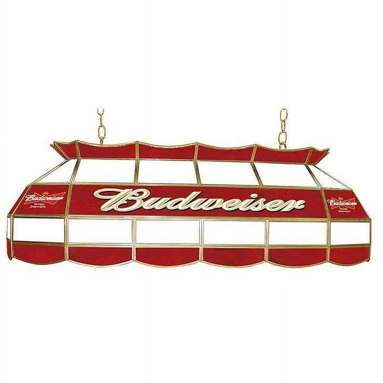 Budweiser stained glass pool table light deals