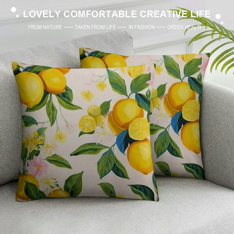 Lemon pillow cover hot sale