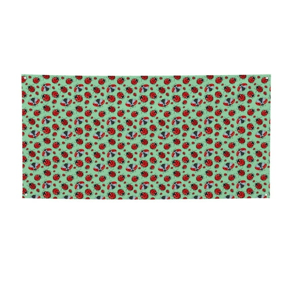 Picia Ladybugs 3 Pattern Party Banner, Festive Decoration, Holiday Banner, Celebration Decor, Event Banner, Reusable Party Banner-Small
