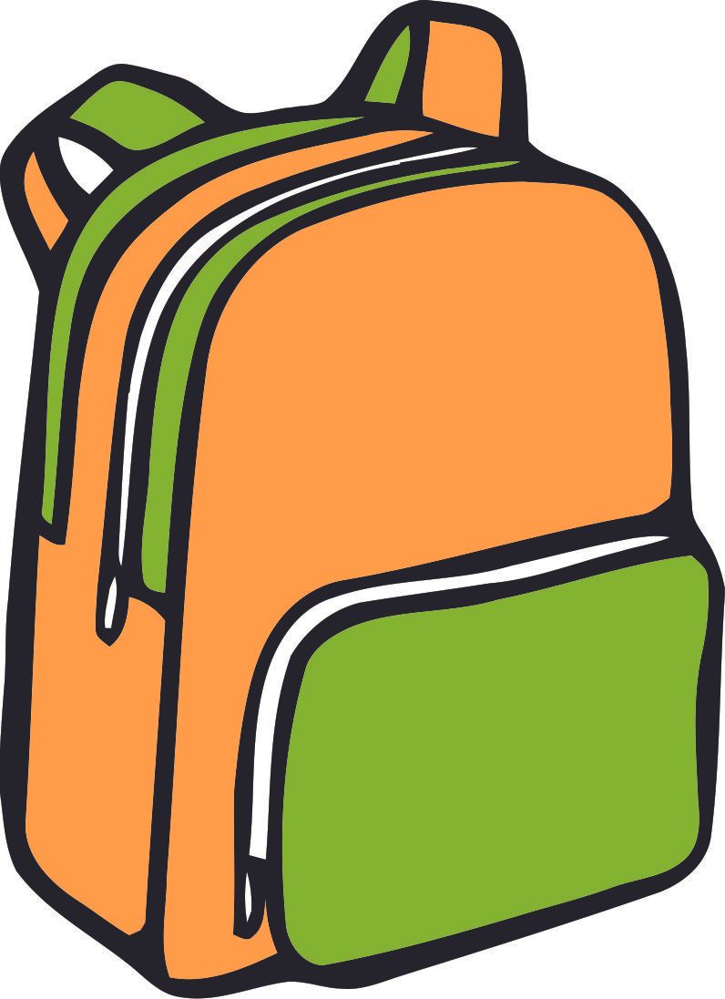 School Backpack Bag Design School Wall Decals for Classroom Decoration