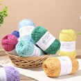 thumbnail image 3 of 100g/Ball 1.5mm Silver Wire Cotton Yarn DIY Handmade Crochet Knitting Handbag Hats Thread Thick Weave Line Sewing Accessories (F), 3 of 7