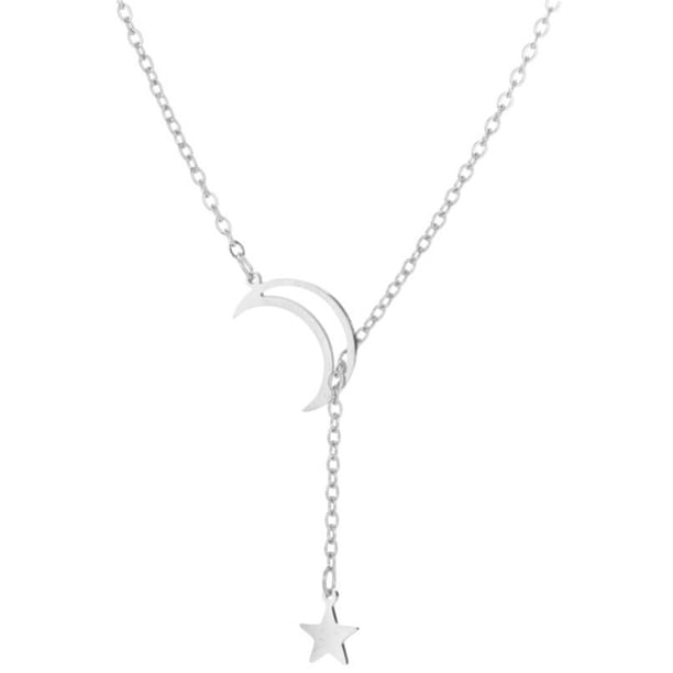 onlyliua Liquidación Collar In Colgante Estrella Hueca para Mujer, Cadena para Novia