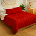 thumbnail image 5 of Dawn 7-Piece Bed-in-a-Bag Comforter Set in Kiss Pleat Red, Full Size, Soft, Durable and Easy Care, 5 of 6
