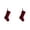 Wine red*2, variant on KUMHONW 20 Inches Wine Red Christmas Stocking Personalized Soft Velvet Hanging Burgundy Christmas Stocking Decoration for Family New Year Holiday Party Decor