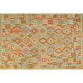 thumbnail image 1 of Ahgly Company Indoor Rectangle Contemporary Orange Southwestern Area Rugs, 2' x 5', 1 of 6
