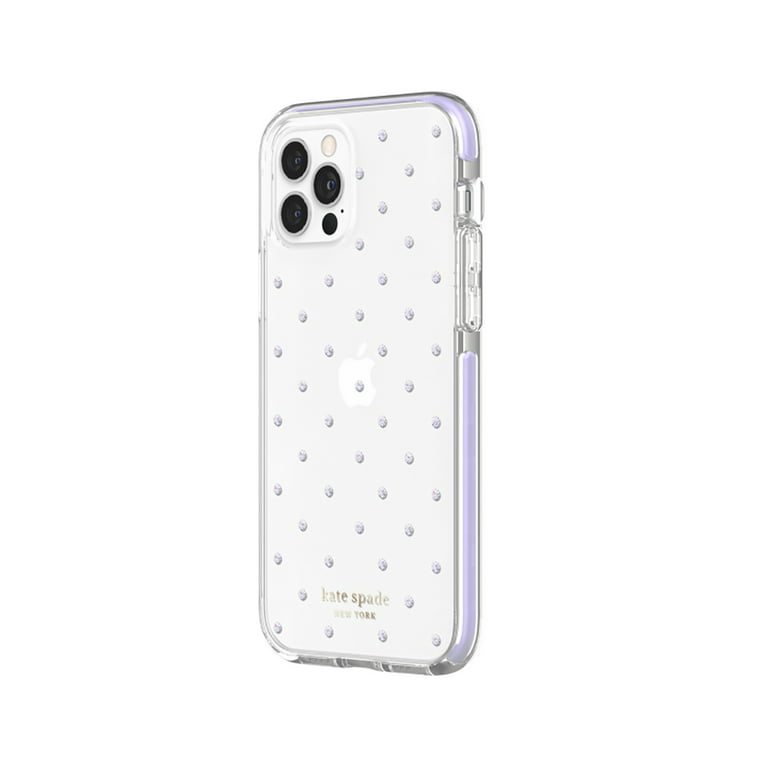 Kate Spade Hardshell Case for iPhone 12 Pro Max - Pin Dot Gems/Lilac Purple