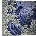 thumbnail image 1 of ARTCANVAS Masculine Wave Canvas Art Print by Katsushika Hokusai - Size: 12" x 12" (0.75" Deep), 1 of 9