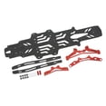 thumbnail image 3 of RC Drift Racing Chassis, Easy Installation RC Chassis Frame Hollow Design Reasonable Hole Position With Clear Spacers For Outdoor Black, 3 of 8