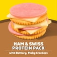 thumbnail image 4 of Lunchables Ham & Swiss Protein Pack, 3.2 oz Pack, 4 of 18