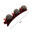 thumbnail image 7 of Soumake Rhinestone Heart Decor Elegant Hair Pin Lint Double Layer Hairpin Hair Clip Hair Accessories Fashion, 7 of 7