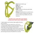 thumbnail image 4 of tamizeot Water Bottle Cage Ultralight Plastic Simple Color Cycling Bottle Holder Adjustable Bike Drink Cup Rack Part Yellow, 4 of 6