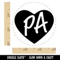 thumbnail image 2 of PA Pennsylvania State in Heart Self-Inking Rubber Stamp Ink Stamper - Yellow Ink - Small 3/4 Inch, 2 of 7