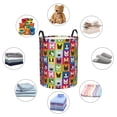 thumbnail image 4 of Sikiie Colorful Bulldog Print Round Dirty Clothes Basket, Waterproof Standing Foldable Storage Basket, for Laundry Room, Bedroom, Bathroom Storage-Medium, 4 of 6