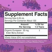 MaryRuths Elderberry Liquid Drops for Toddlers Ages 1 to 3, USDA Organic Herbal Supplement, Immune Support, Overall Health, Vegan, Unisex, 1 fl oz