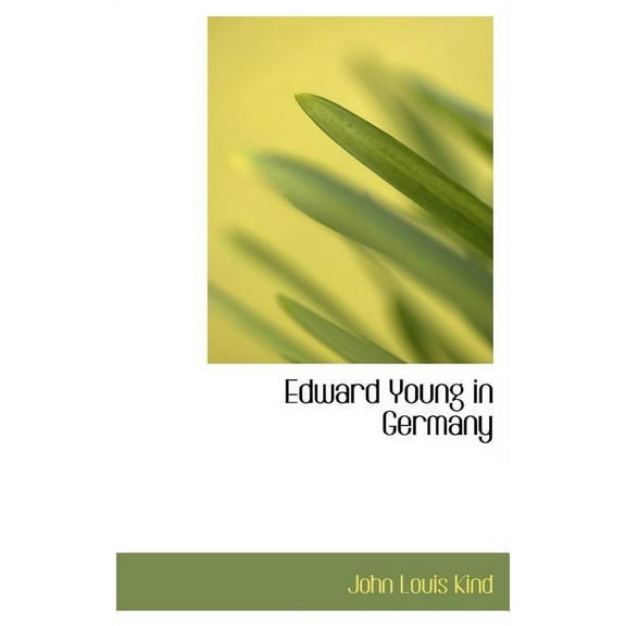 Edward Young in Germany (Hardcover)