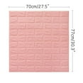thumbnail image 3 of 3D Self-Adhesive Brick Wallpaper, 27.5x30 Inches, Waterproof EVA Peel and Stick Wall Panels for TV Living Room Background Deco, 3 of 4