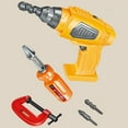 thumbnail image 4 of QJUHUNG Pretend for Play Early Educational for Play House Kit Engineer Simulation Repair Drill Tools Bags  Plastic Toolbox, 4 of 7